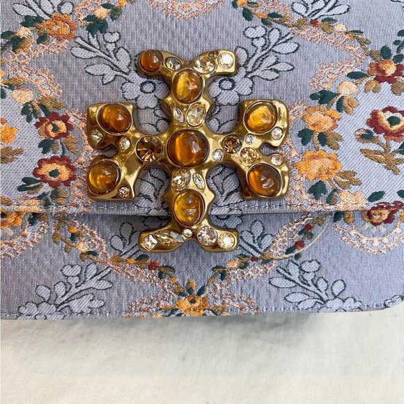 🔥Tory Burch Eleanor Small Jeweled Logo Shoulder Bag - Picture 10 of 17